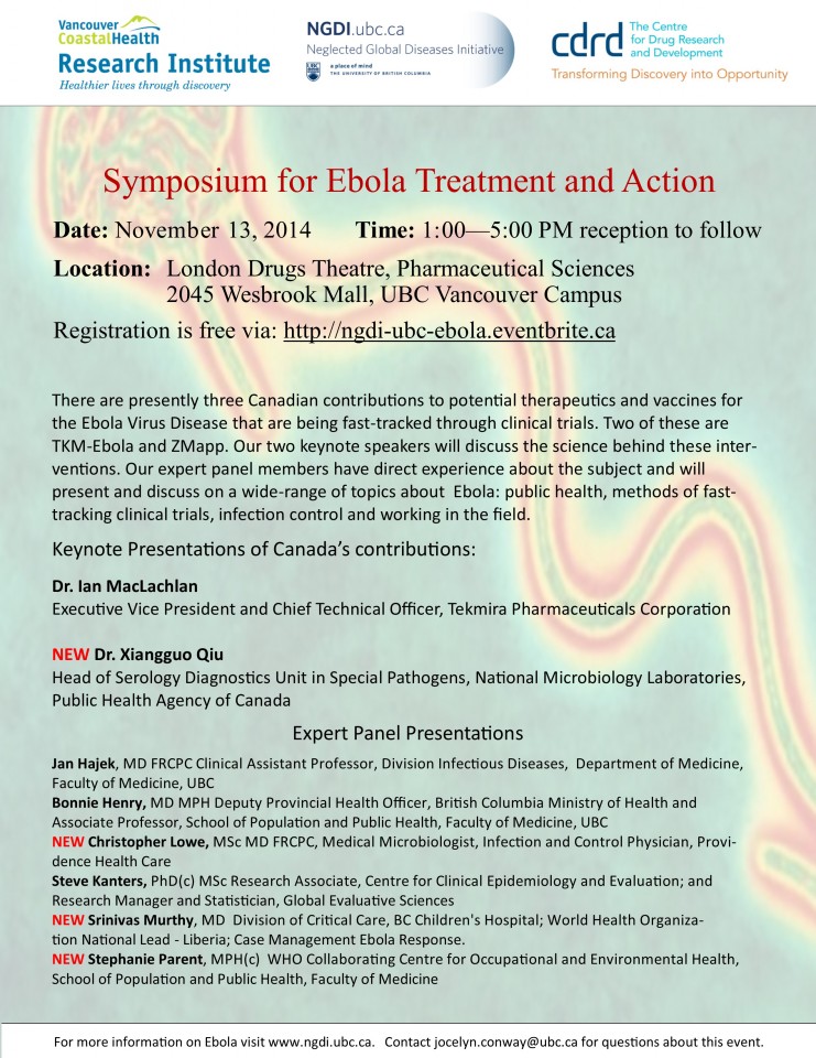 Symposium for Ebola Treatment and Action Rev
