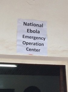 Sierra Leone National Ebola Emergency Operations Center at WHO Country Office Headquarters. Photo: ©Jennifer Brooks