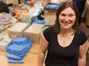 UBC Midwifery student Jacquelyn Thorne packs her bags for Nepal and Uganda.